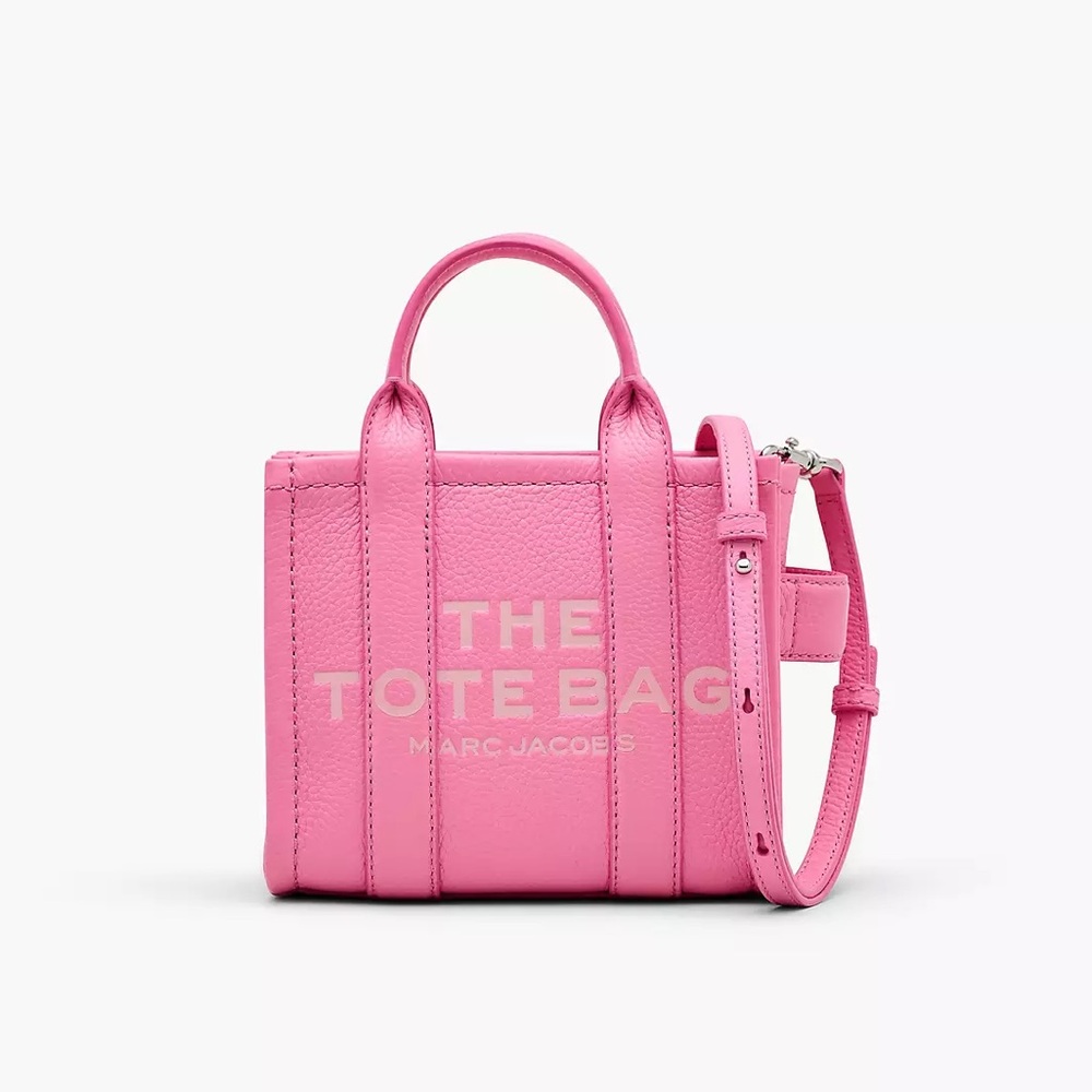 {Marc Jacobs} Mini Leather Tote Handbag - #666 PETAL PINK - Crossbody Bag